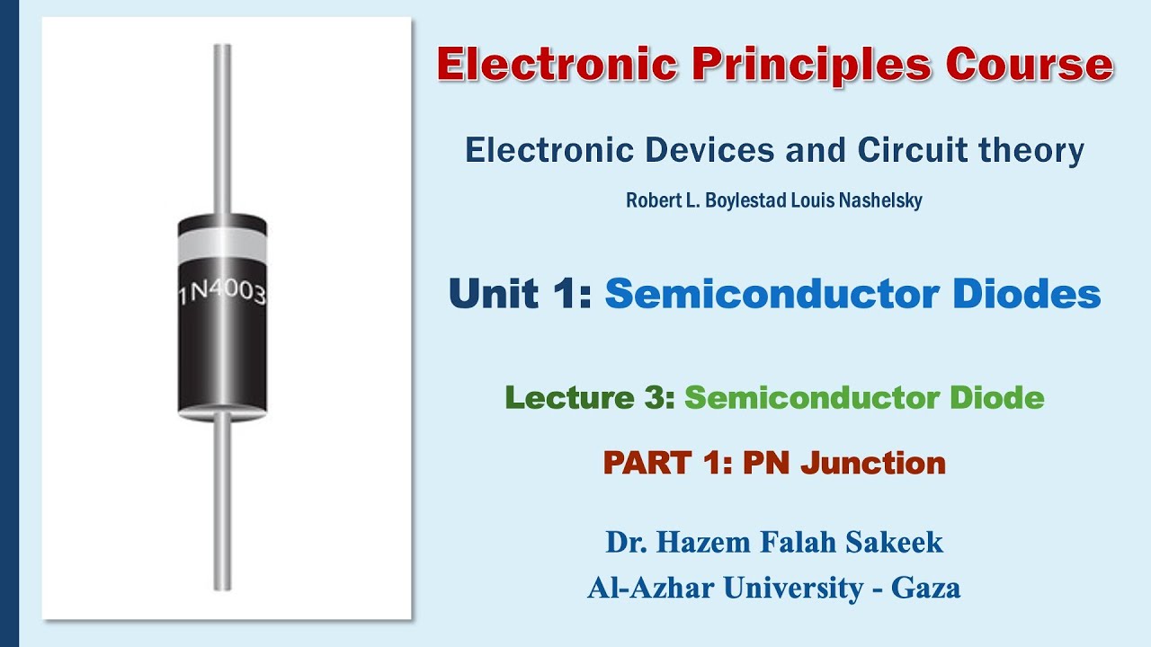 Electronics u1l3 PN Junction وصلة الدايود