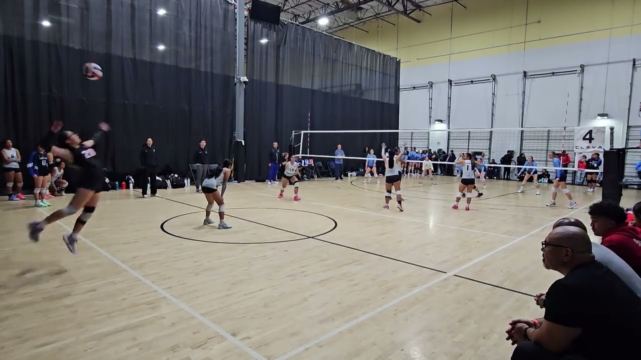 11.15.25. Storm VBC 14-1 Entry Event-Part3. #19 Hailee bright pink shoes. 