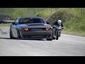 Kawasaki Ninja H2R Supercharged vs Dodge Challenger Muscle Cars