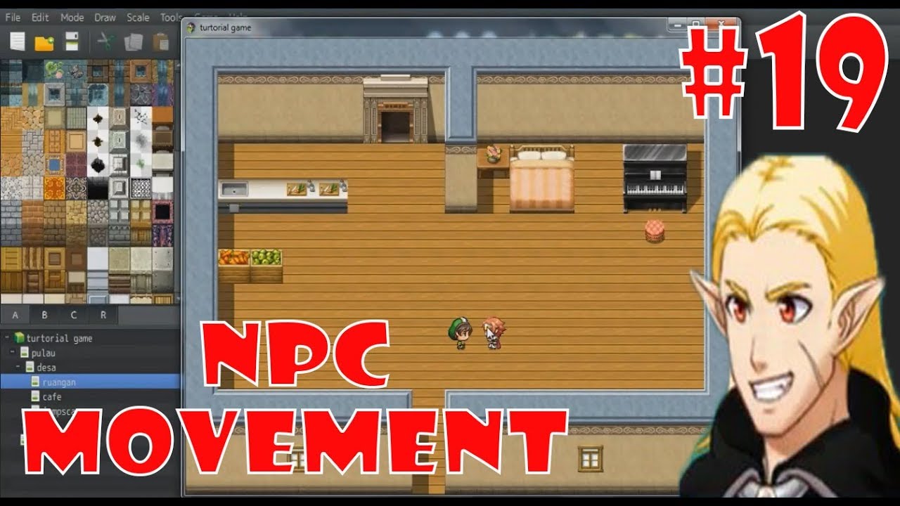 Tutorial RPG Maker MV #19 - Pergerakan NPC - YouTube