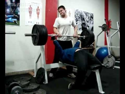 Raw Bench Press 180 kg x 3 rep with repose @82kg