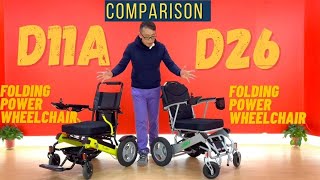 JBH D11A V S D26 Folding Electric Wheelchair  Comparison screenshot 4