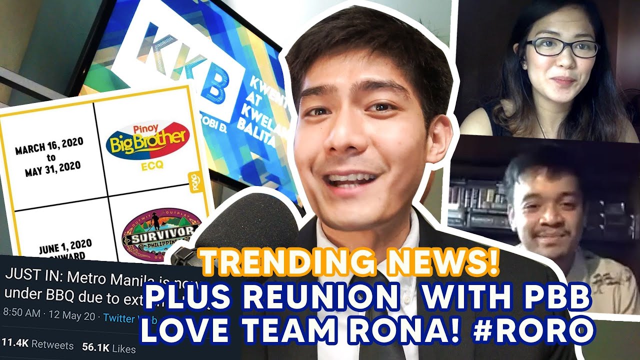 Pbb Robi TRENDING NEWS on ECQ & A SPECIAL PBB HOUSEMATE REUNION (Kwentuhan at ...