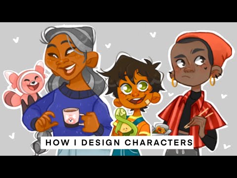 How I design characters/@sophiescribble