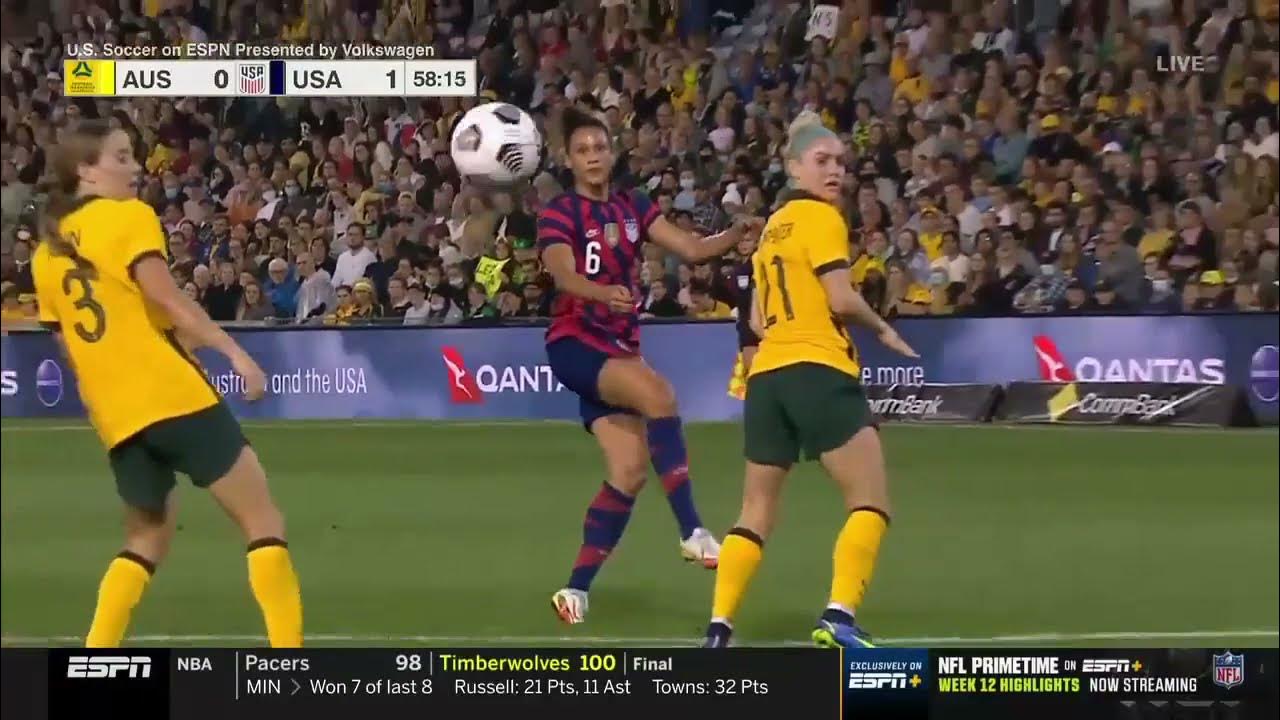 USWNT vs. Australia 100 Highlights Nov. 30, 2021 YouTube