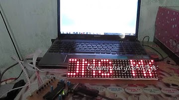 Mạch quang báo led matrix giao tiếp pc