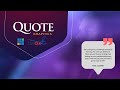 Quotes Graphics Template for vMix v1