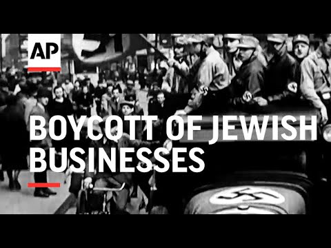 Boycott Of Jewish Businesses - 1933 | Movietone Moment | 1 April 2022