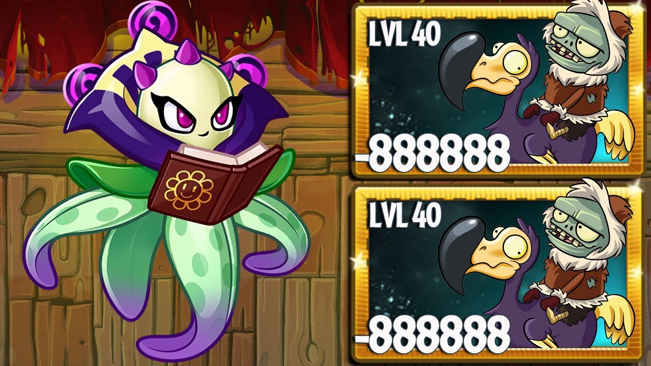 PvZ 2 Challenge - How many plants level 100 can defeat 5 Dodo Rider ...