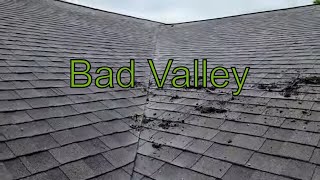Roof Closed cut valley leaking - Bad nailing