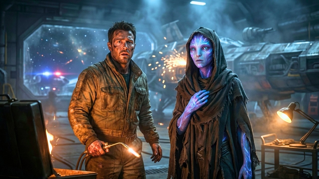 Mechanic shared his home with a ragged alien refugee — unaware who she really is | HFY Story