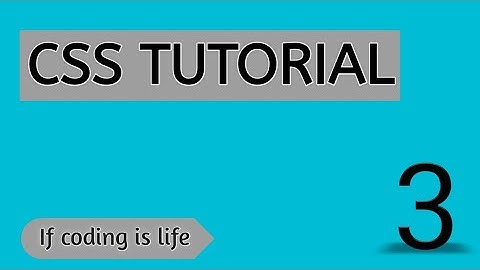 CSS TUTORIAL : BACKGROUND IMAGE