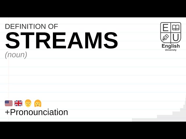 Stream - definition and meaning with pictures