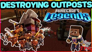 MINECRAFT LEGENDS - DESTROYING THE PIGLIN OUTPOSTS! And How To Gather Resources