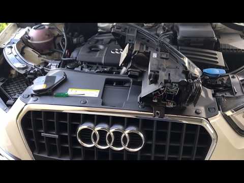 Audi Q3 xenon headlight headlamp bulb replacement