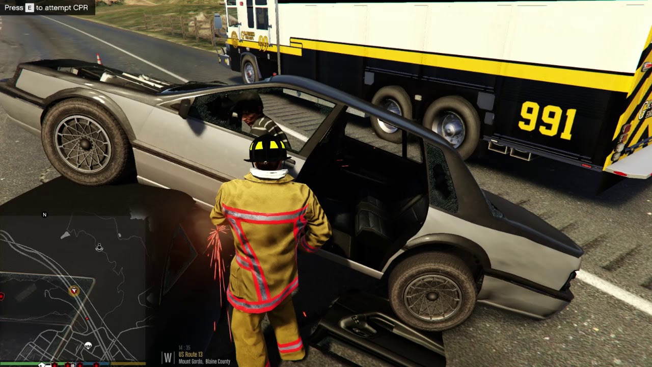 GTA V MODS LSPDFR 0.4.7 FIRE callouts 1.4.0 grapeseed heavy rescue