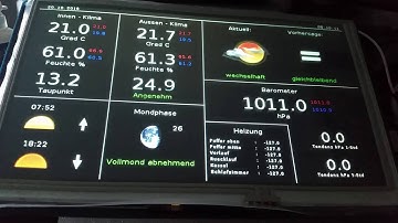 7 TFT LCD Arduino Weather Wetter Station Display UTFT