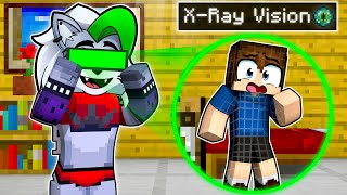 Using X RAY VISION To CHEAT In Minecraft!