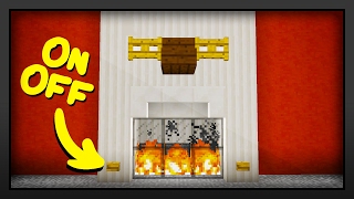 Minecraft - How To Make A Working Fireplace