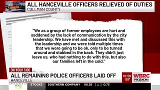 All remaining Hanceville police officers, employees laid off