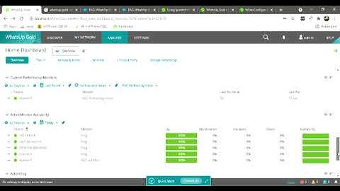 WhatsUp Gold custom dashboard