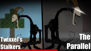Differences between Tormentors in Twixxel's Stalker and The Parallel - Sticknodes Animation Parody