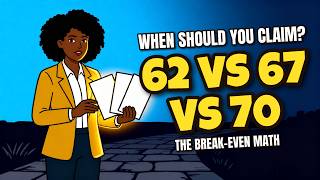 Social Security at 62, 67 or 70: The Break-Even Math