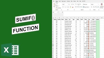 How to use the SUMIF() function in Excel;Only One Criteria: Episode 02