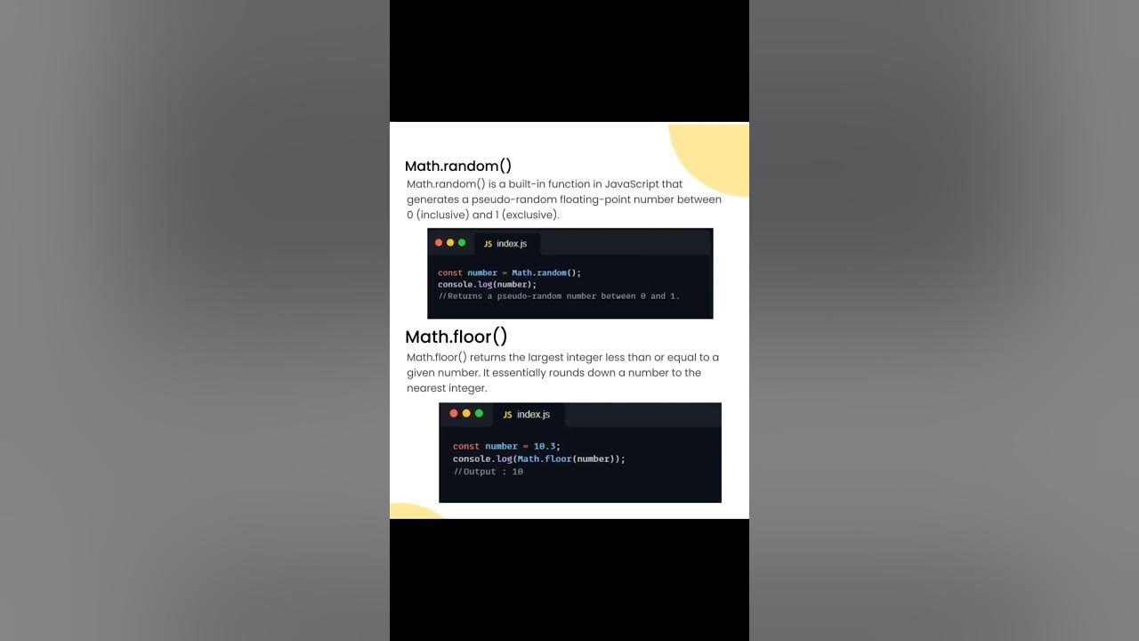 Maths object in javascript trending codeing shortviral maths 