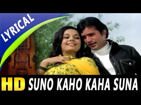 Suno Kaho Kaha Suna With Lyrics  Kishore Kumar Lata MangeshkarAap Ki Kasam Songs  Rajesh Khanna