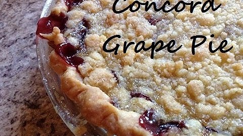 How To Make A Concord Grape Pie -