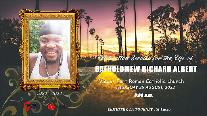 THE FUNERAL SERVICE OF BATHOLOMEW RICHARD ALBERT