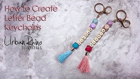 How to Create Wood Letter Bead Keychains