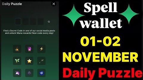 Spell wallet puzzle today 01 & 02 November | spell wallet daily puzzle | #spellwallet #combo |