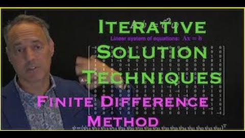 Finite Difference Methods:  Iterative Solution Methods for Ax=b