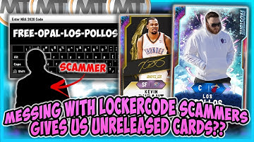 NBA2K20 - MESSING WITH LOCKERCODE SCAMMERS!! FREE UNRELEASED OPAL CODE?? OPAL LOSPOLLOS!! EXPOSED