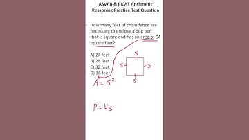 ASVAB/PiCAT Math Knowledge Practice Test Question: Perimeter and Area #acetheasvab with #grammarhero