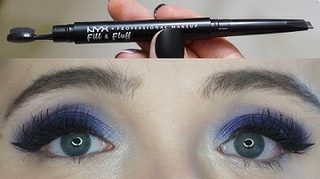 NYX Cosmetics Fill & Fluff Eyebrow Pomade Pencil | Review + Demo!!