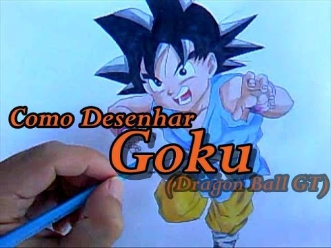 Desenhando Dragon Ball  Dragon ball, Dragon ball gt, Goku desenho