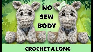 CROCHET HIPPO I  HIPPOPOTAMUS AMIGURUMI CROCHET A LONG