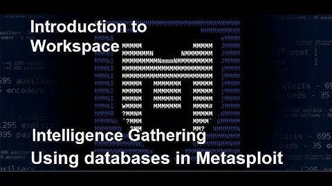 Metasploit tutorial |How to work with Databases in Metasploit?