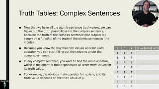 Intro to Logic - Lesson 4 - Truth Tables for Complex Sentences and Classifying Sentences