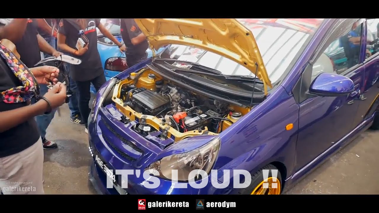 Perodua Viva with Extreme Loud Exhaust by lady owner at 