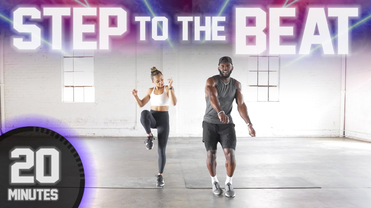⁣20 Minute Step to The Beat HIIT Workout [NO EQUIPMENT]