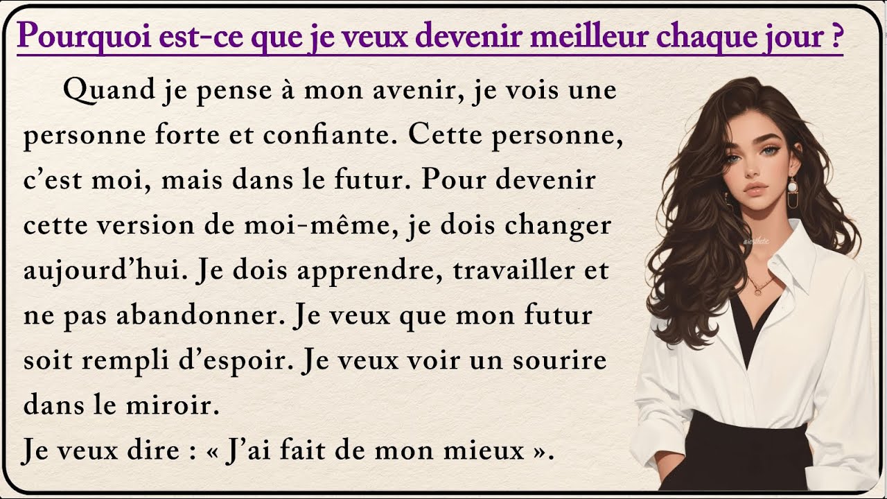 Why do I want to become better every day? ❤️ | Learn French with Simple Story