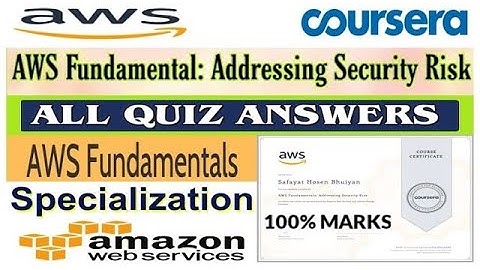 AWS Fundamentals Addressing Security Risk