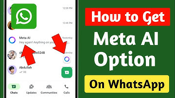 How to Get Meta AI Option On Whatsapp (New Update) Whatsapp Meta AI Not Showing Problem