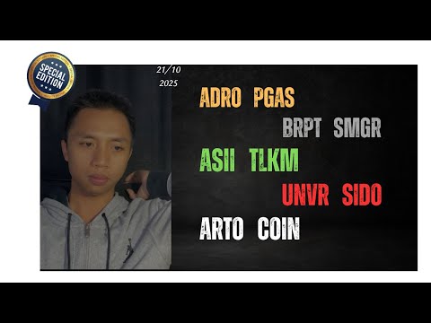 Analisa Saham Oktober 2025, ADRO PGAS BRPT SMGR ASII TLKM UNVR SIDO ARTO COIN