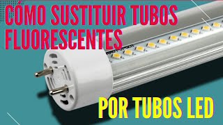 cómo conectar un tubo LED T8 ⚡🔌⚡🔌💡⚡#tubo LED#conectar #lámpara