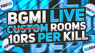 BGMI Live Custom Room | New Rp is here | Uc And Paytm Cash Giveaway BGMI Live UnTic Gaming